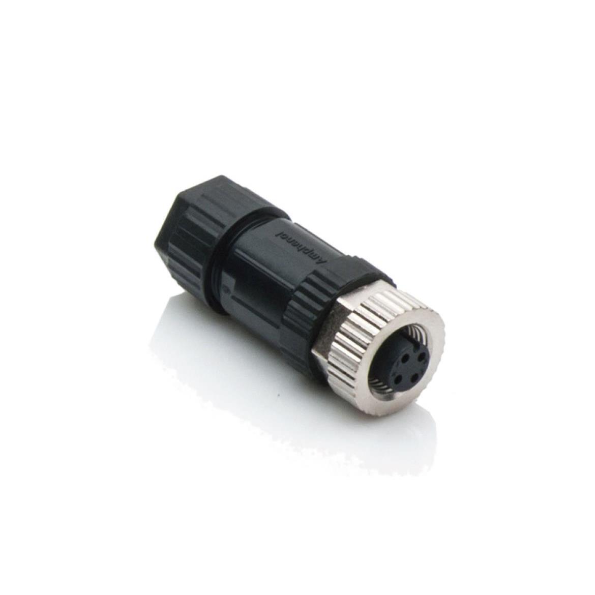 【M12A-08BFFB-SL7001】M12 CONN SCREW IN 180