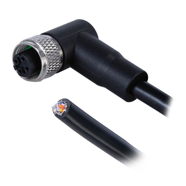 CBL 4POS PLUG RA TO WIRE 6.56'【CDM1257-04D-01FRA-2M-67】
