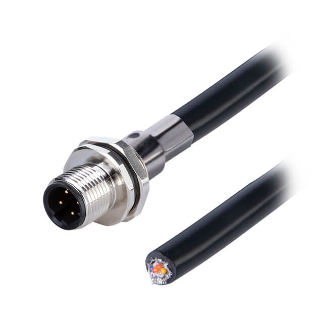 CIRC CBL 4POS RCPT TO WIRE 3.28'【CDM1268-04D-MW-R9-100-67】