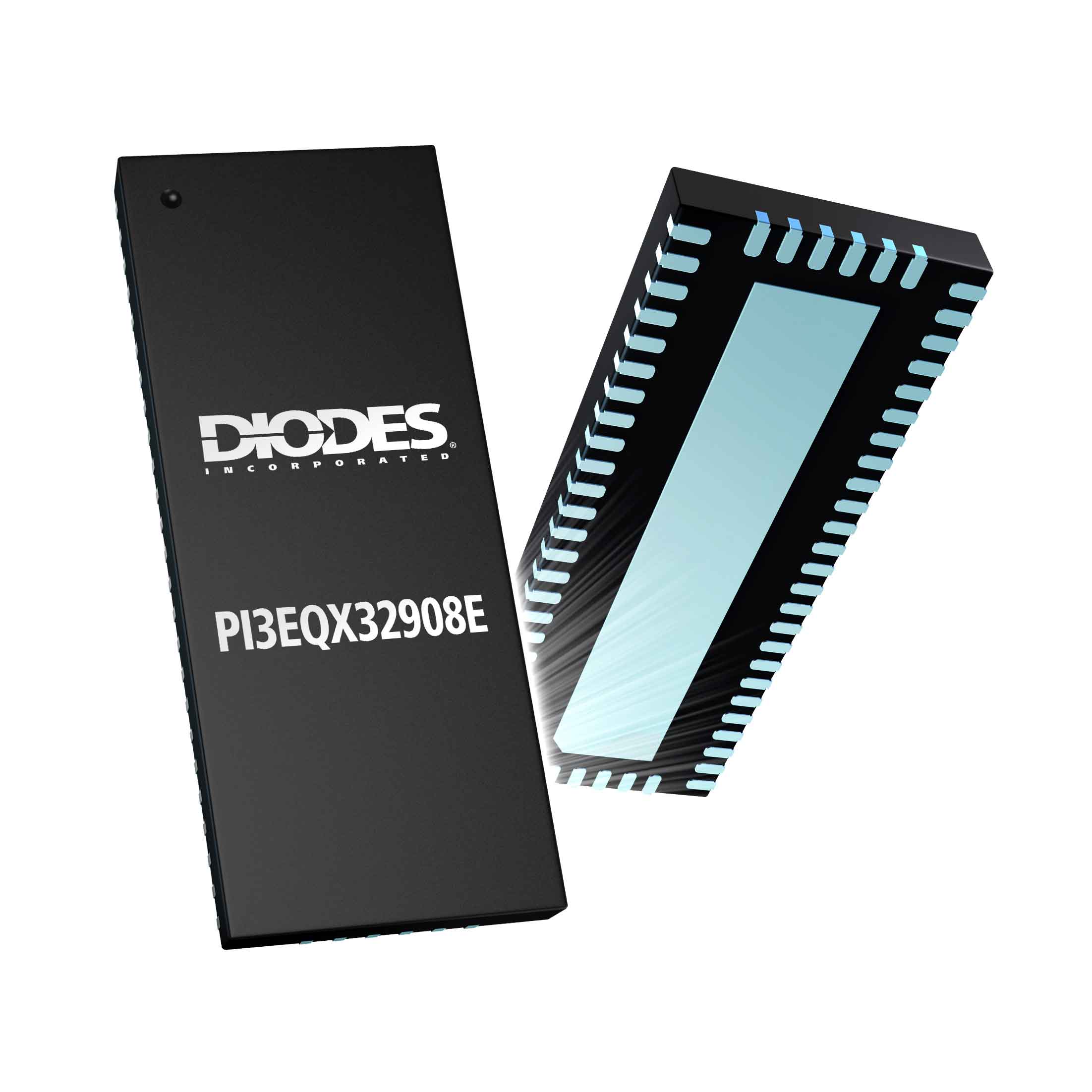 【PI3EQX32904ZREX】32Gbps/4チャンネルPCIe 5.0リドライバー