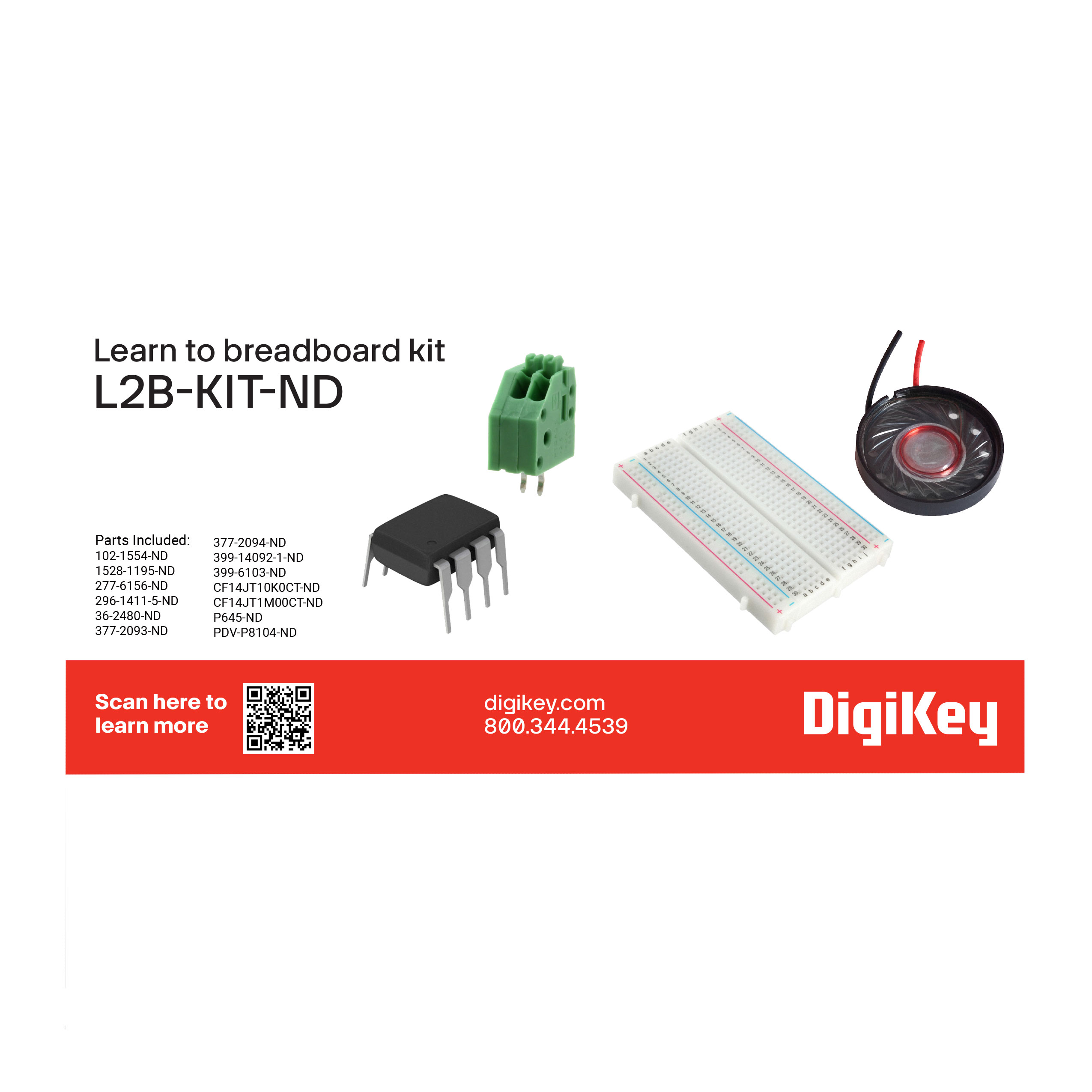 【L2B-KIT】LEARN TO BREADBOARD KIT