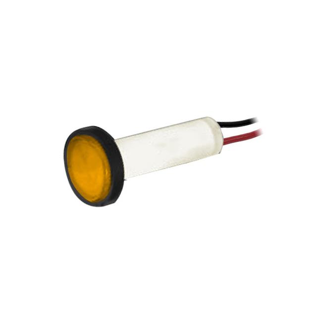 【464W-BCA2-NYO-R-】PMI ROUND LED .250" 2V WIRE DIFF
