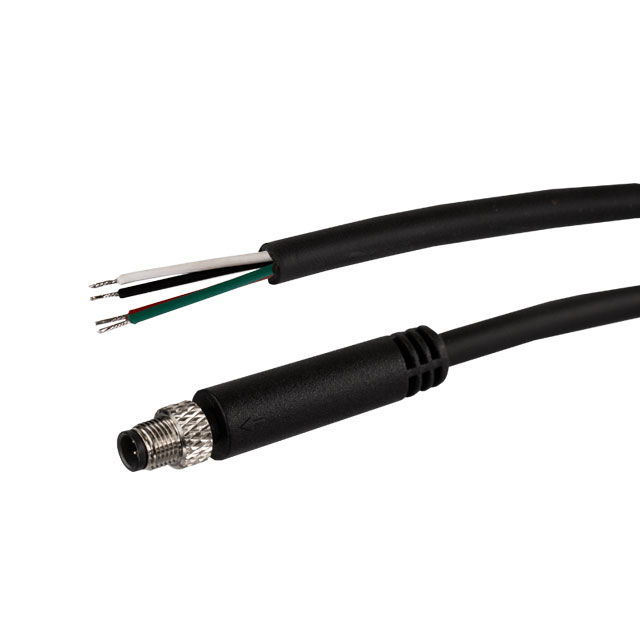 CIRC CBL 4POS RCPT TO WIRE 9.84'【BC-M5MA4BP01030M】