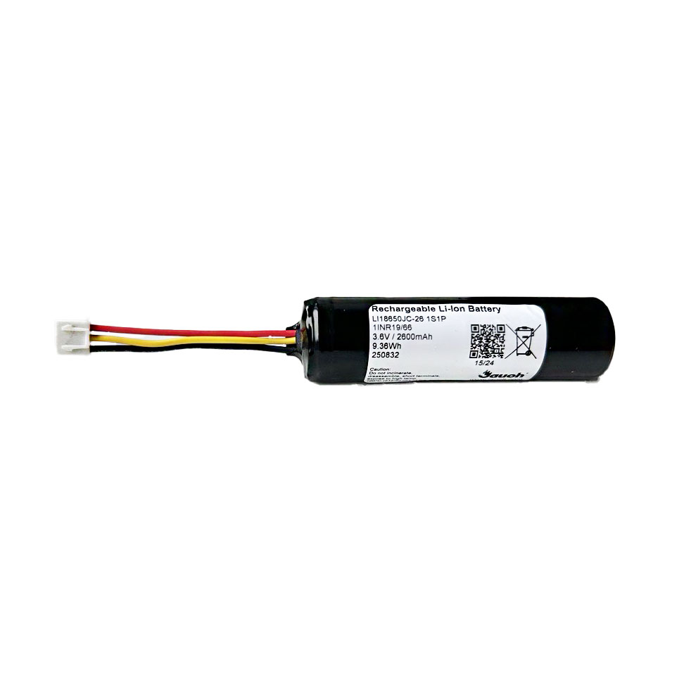 BATTERY LITH-ION 3.6V 2.6AH 1S1P【LI18650JC 1S1P+PCM+FUSE+JST XHP-3 50MM】