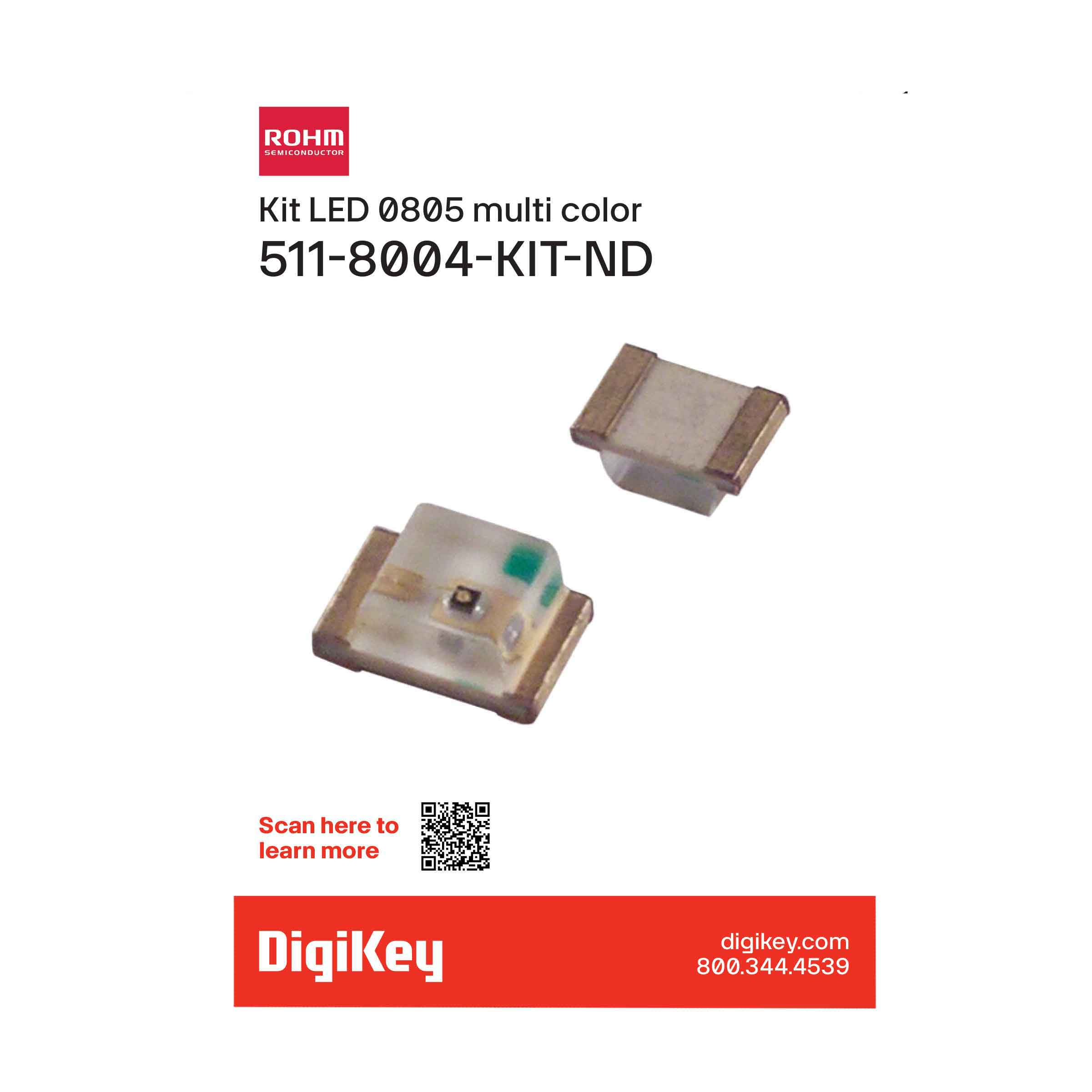 KIT LED 0805 MULTI COLOR【511-8004-KIT】