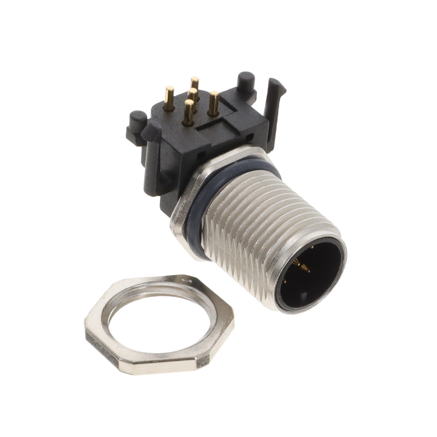 【M12A-05PMMR-SF7003】CONN M12 MALE RA 5PIN PCB M12