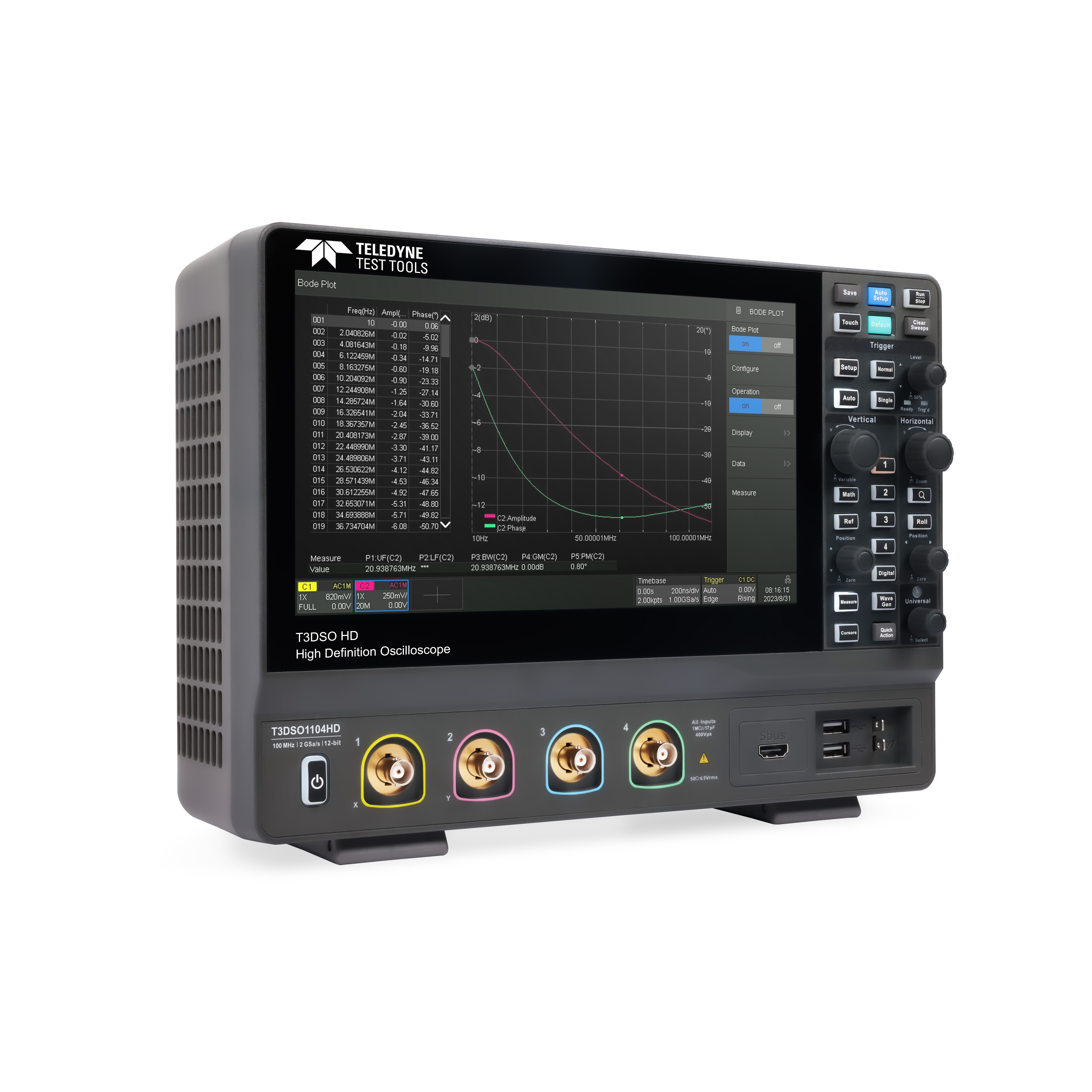 【T3DSO1104HD】100MHZ 2GS/S PERCH 2GS/S INTERLE