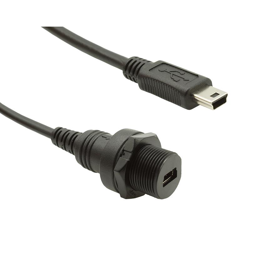 【PXP0025/MB/1M00/MB】CBL USB2.0 PNL MNT MINI F-MINI M