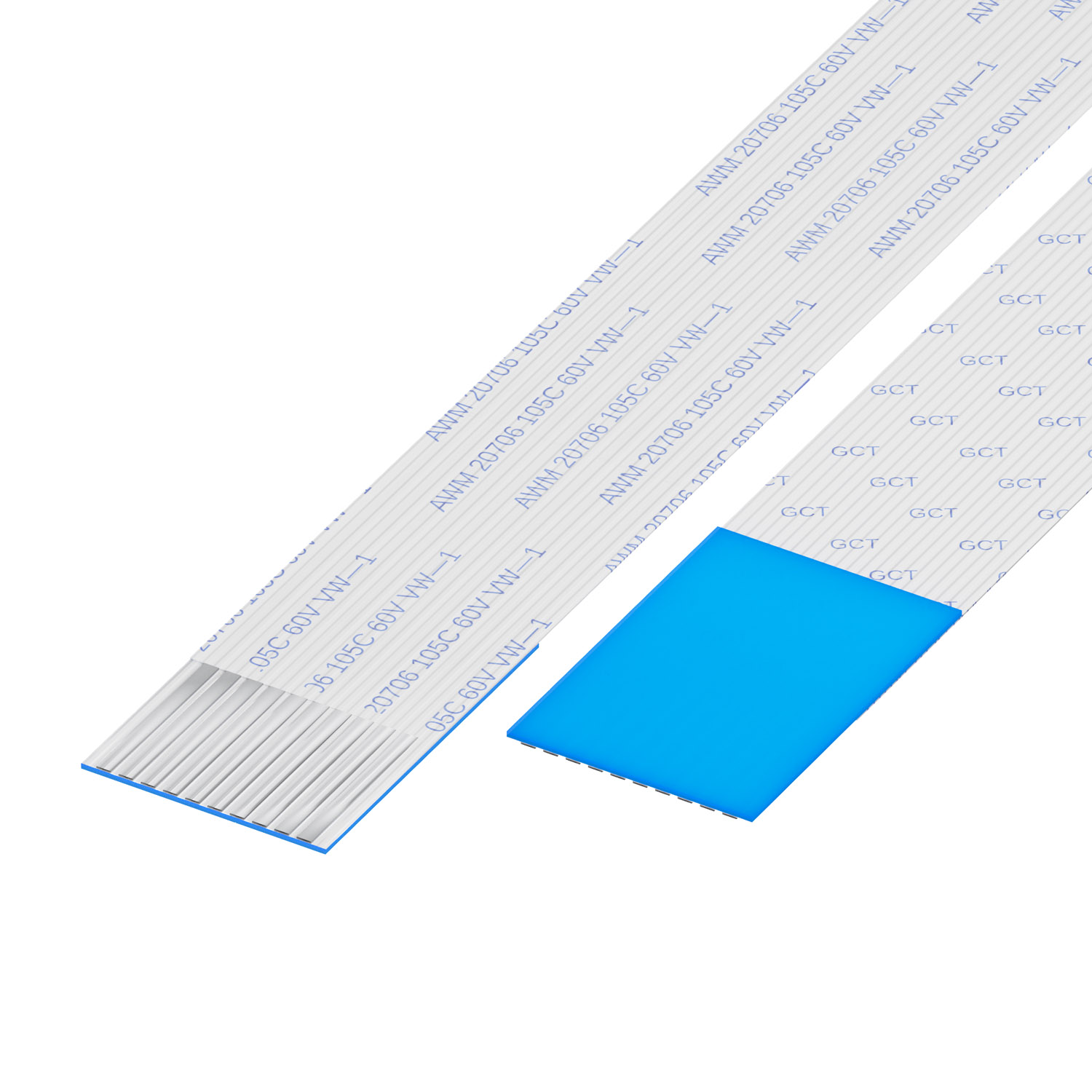 1MM PITCH FFC, 10 CONTACTS, D TY【10-10-D-0203-C-4-08-4-T】
