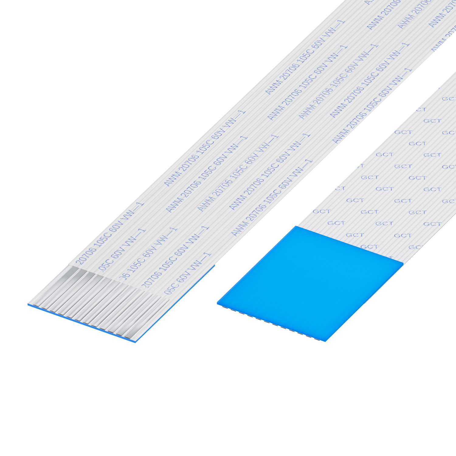 1MM PITCH FFC, 12 CONTACTS, D TY【10-12-D-0203-C-4-08-4-T】