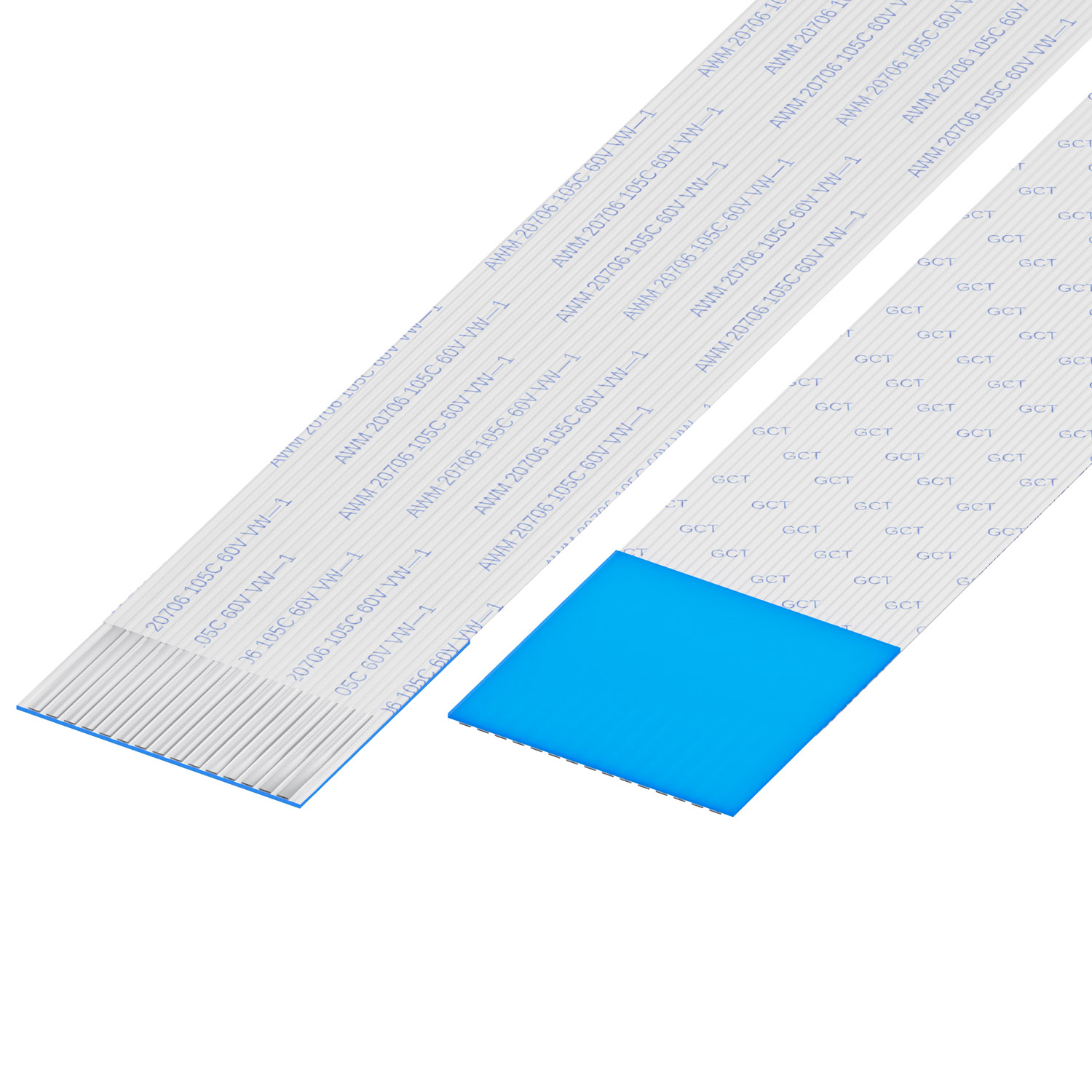 【10-15-D-0152-C-4-08-4-T】1MM PITCH FFC, 15 CONTACTS, D TY