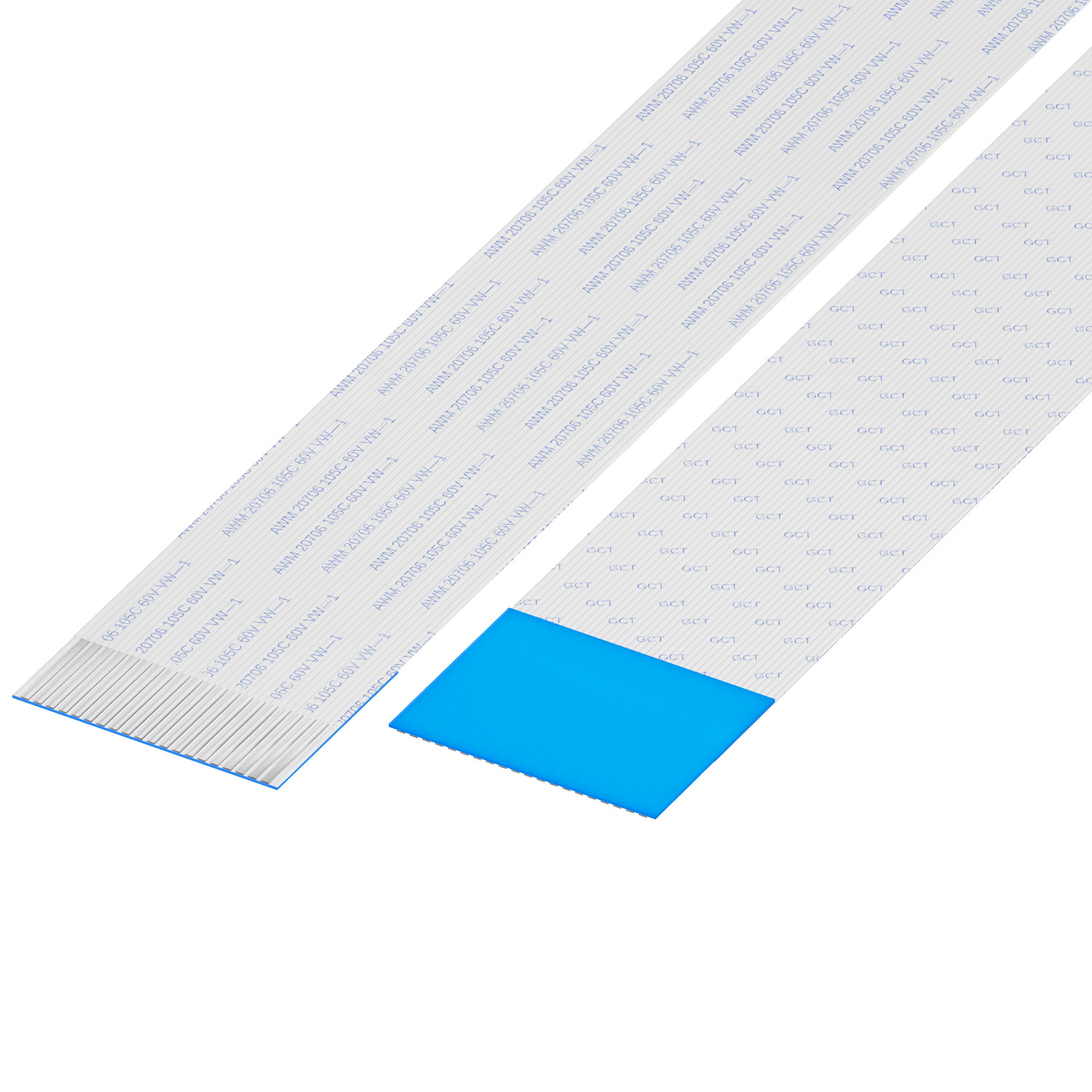 1MM PITCH FFC, 20 CONTACTS, D TY【10-20-D-0203-C-4-08-4-T】