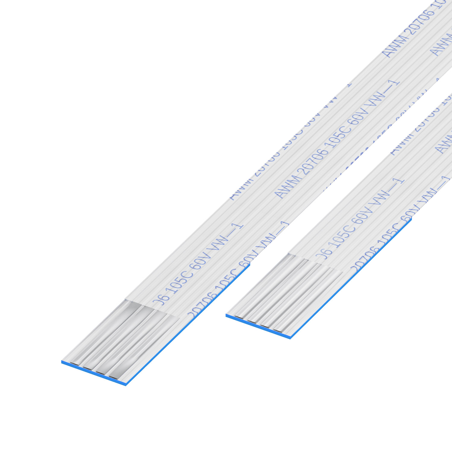 【10-04-A-0101-C-4-08-4-T】1MM PITCH FFC, 4 CONTACTS, A TYP