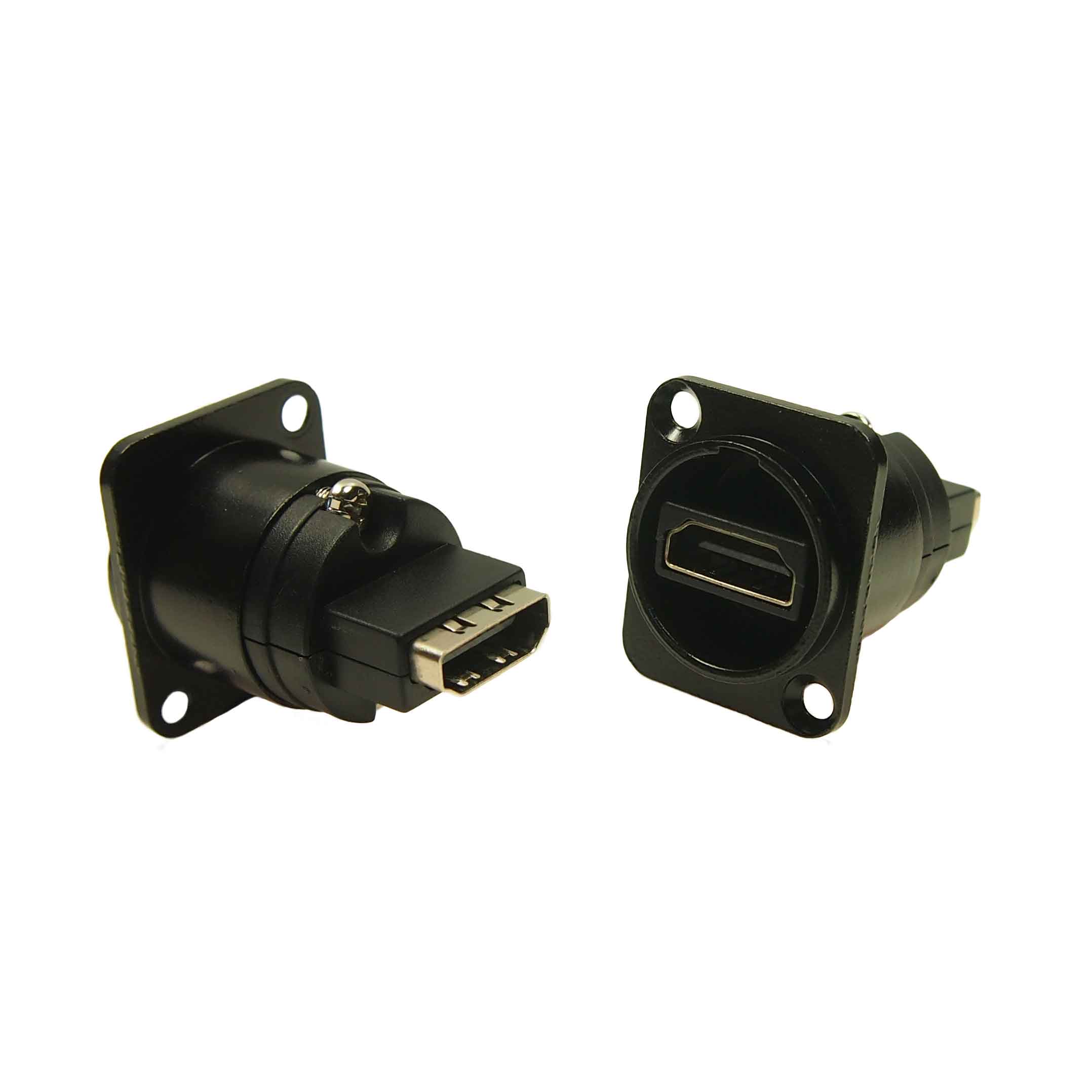 【CP30122】XLR HDMI A-A FT BLACK METAL