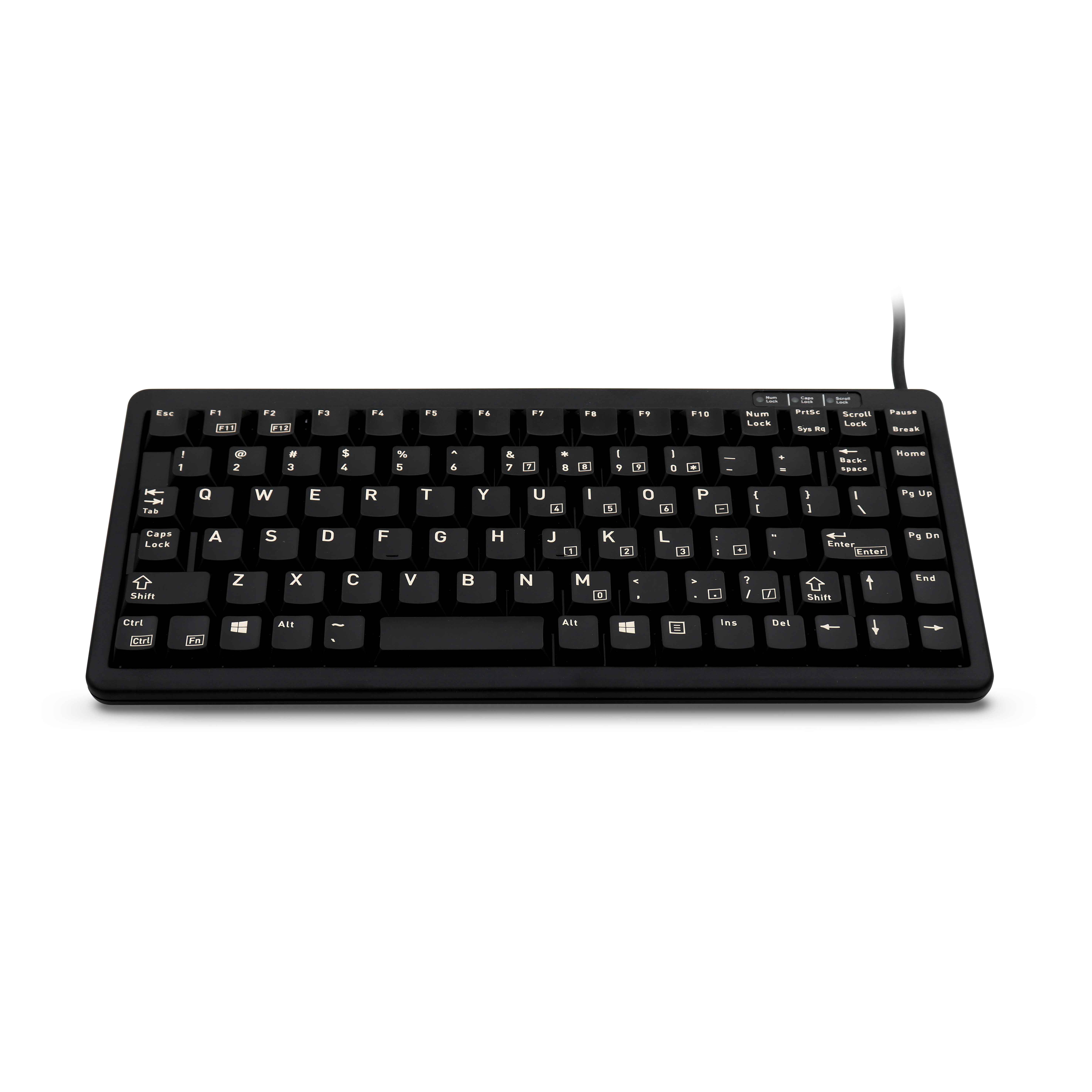 KEYBOARD USB AND PS/2 83 KEY BLK【G84-4100LCAUS-2】