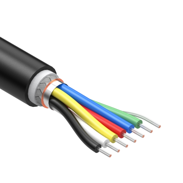 【30-03024】CABLE 6COND 26AWG BLK SHLD TPU[Digi-Spool™, Continous Spool]