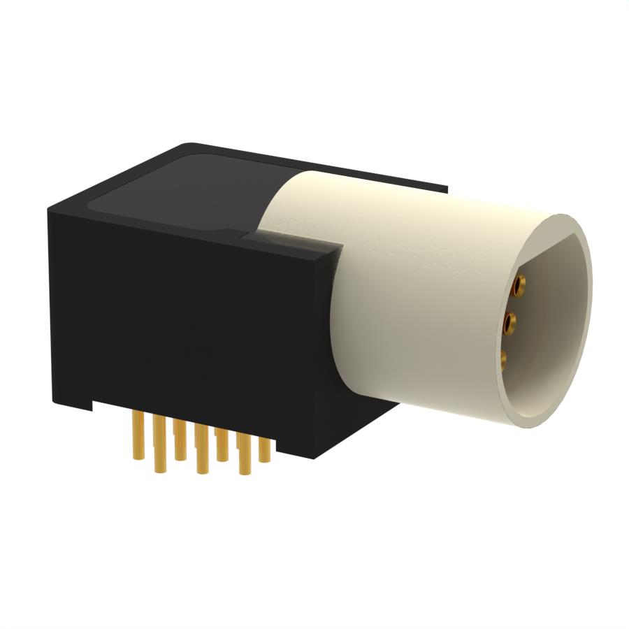 CONN MALE R/A PCB 12POS【A22061-001】