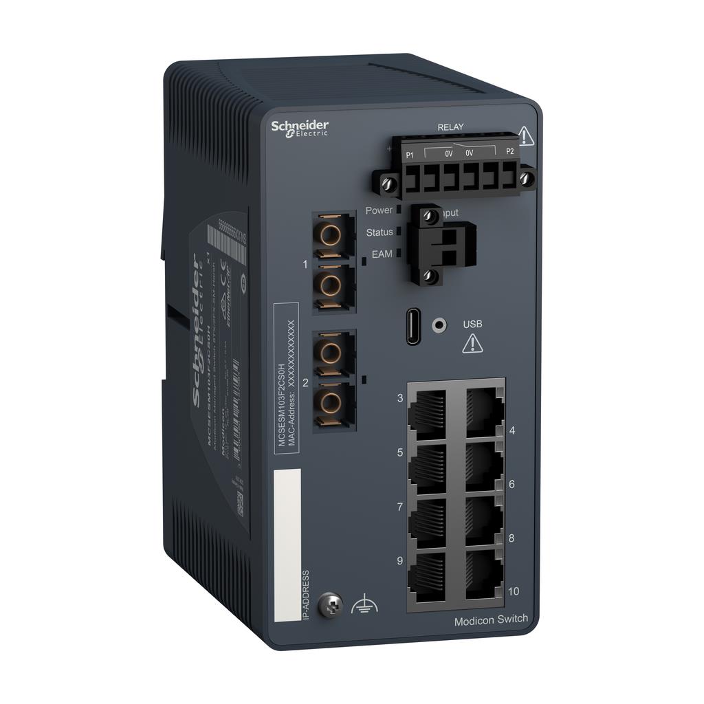 ETHERNET SWITCH, INDUSTRIAL MANA【MCSESM103F2CS0H】