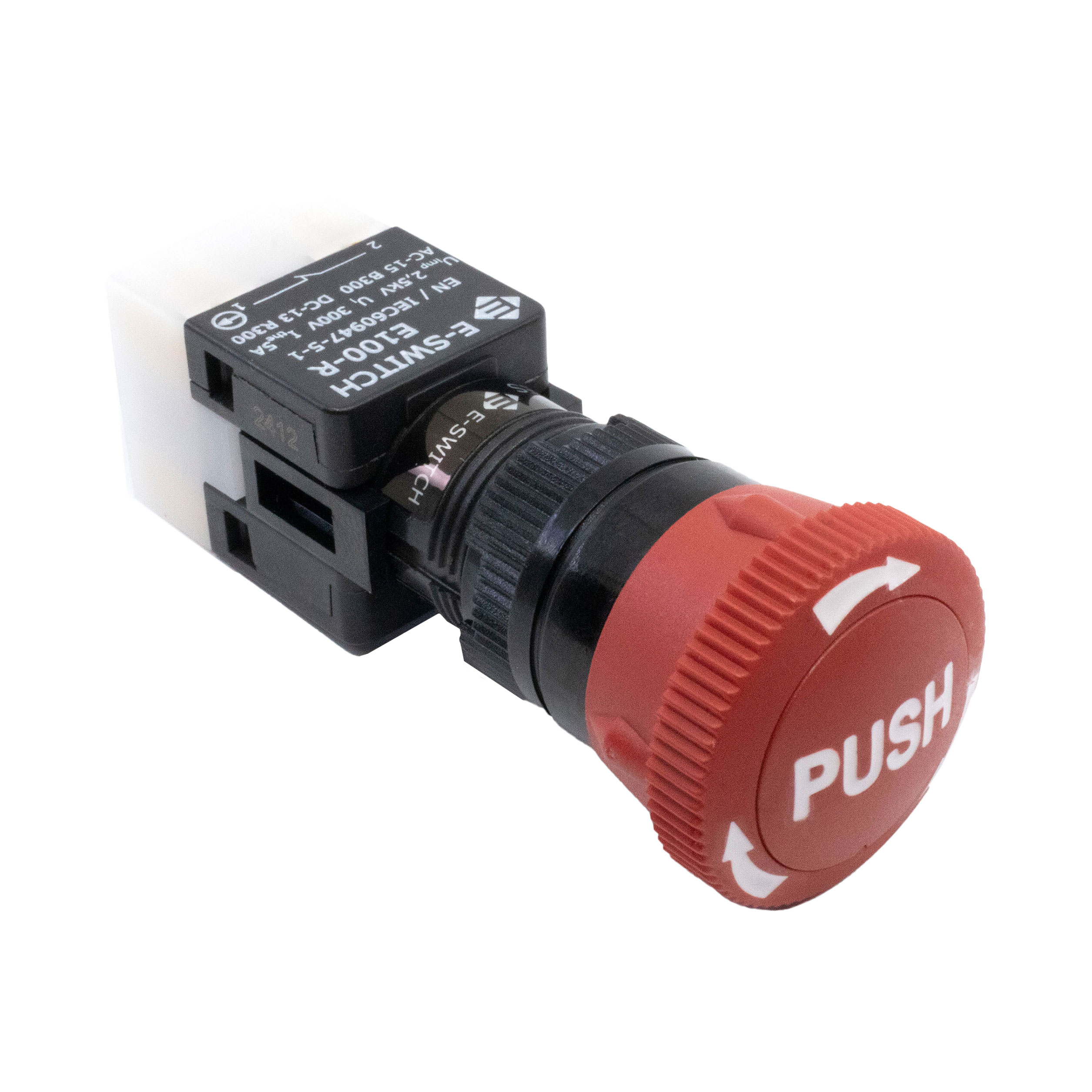 【E100-R22-N10R】ESTOP,DPST,3A,1.5A AC / 220MA,11