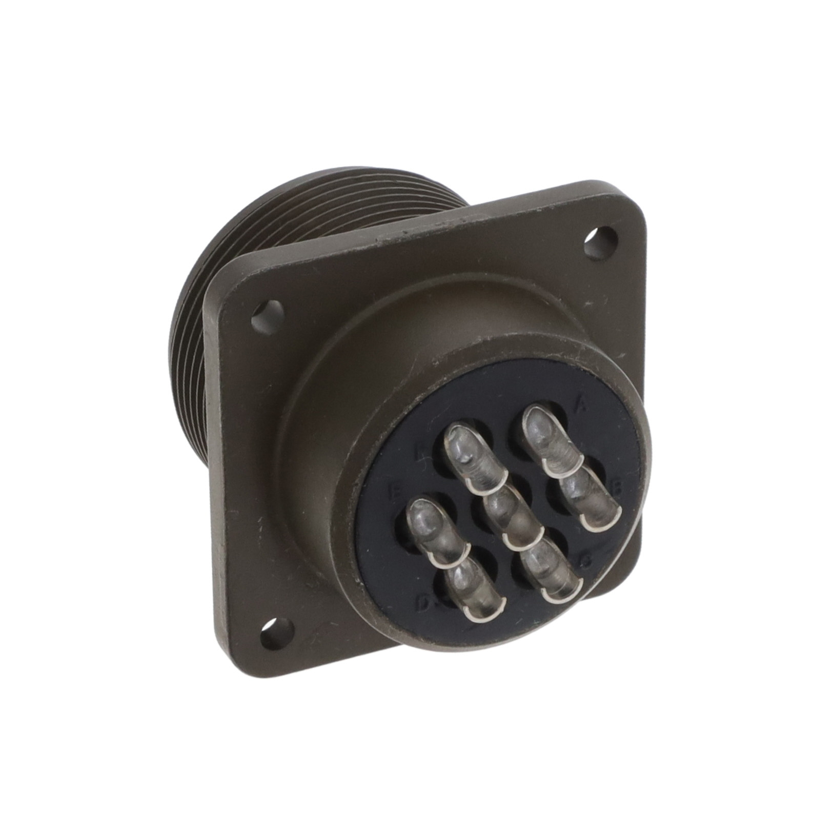【MS3102A20-15S】CONN RCPT FMALE 7P SILV SLDR CUP
