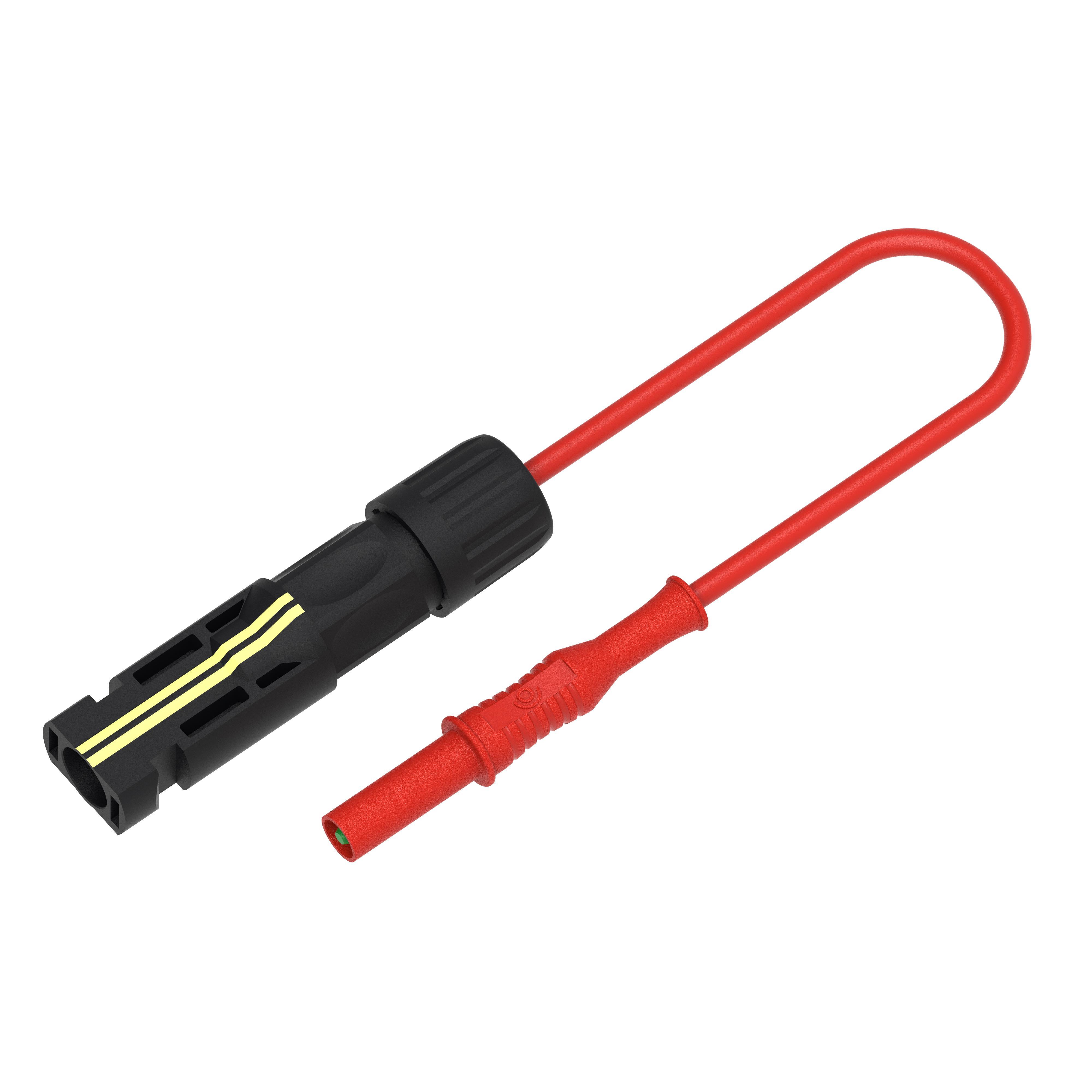 【CT4487-100-2】LEAD, PV MALE CONNECTOR, 4MM P-M