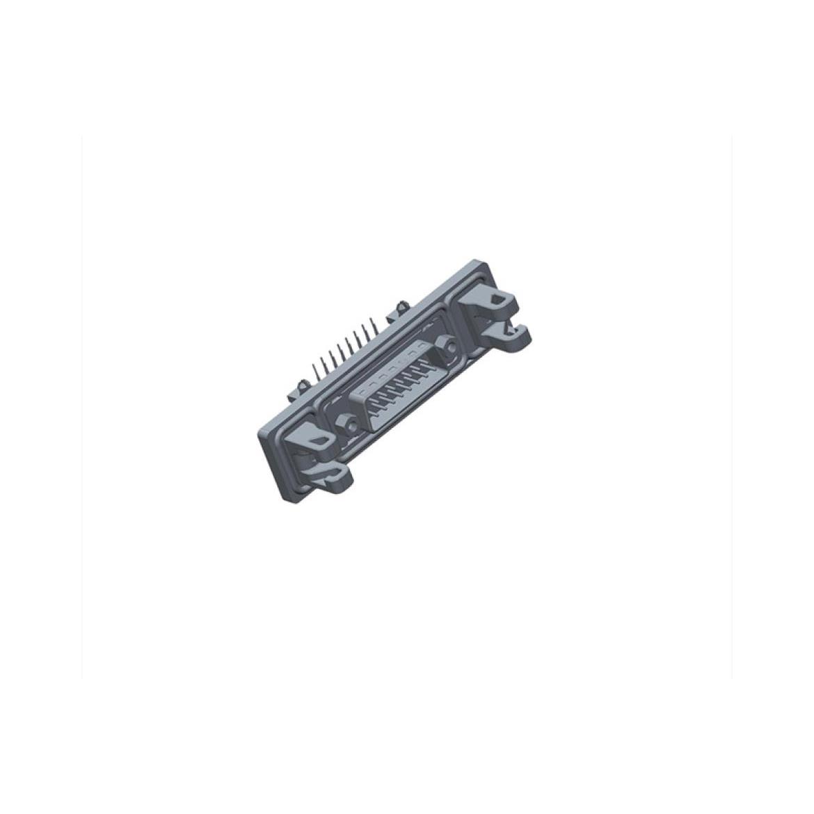 CONN D-SUB PLUG 15POS R/A SOLDER【SDB-15PMMP-QB8001】