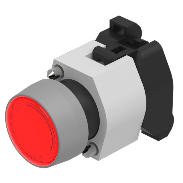 ACTUATOR,  29 MM, FLUSH, RED, PL【704.003.2】