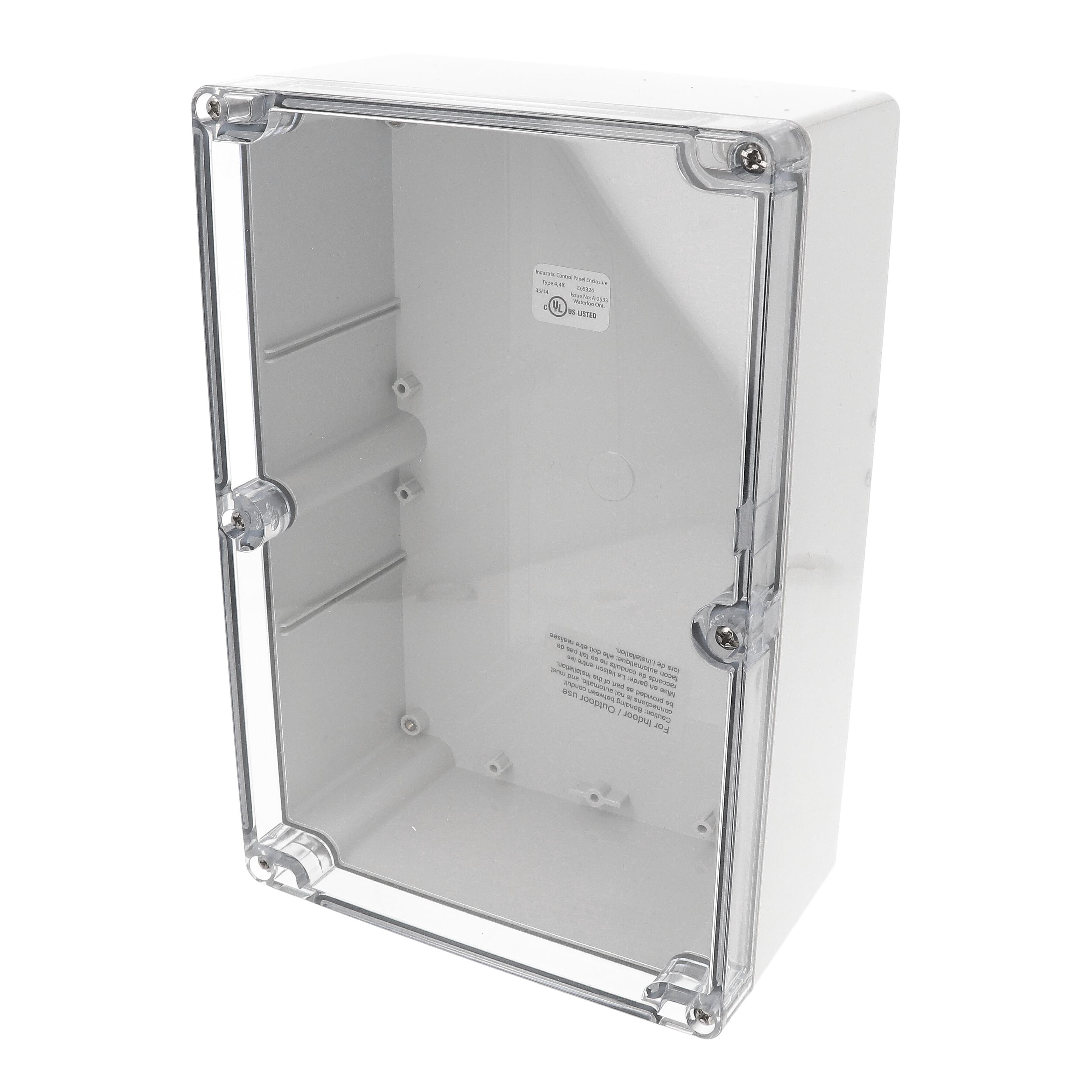 BOX PC CLEAR 9.4"L X 6.3"W【1554VA2GYCL】