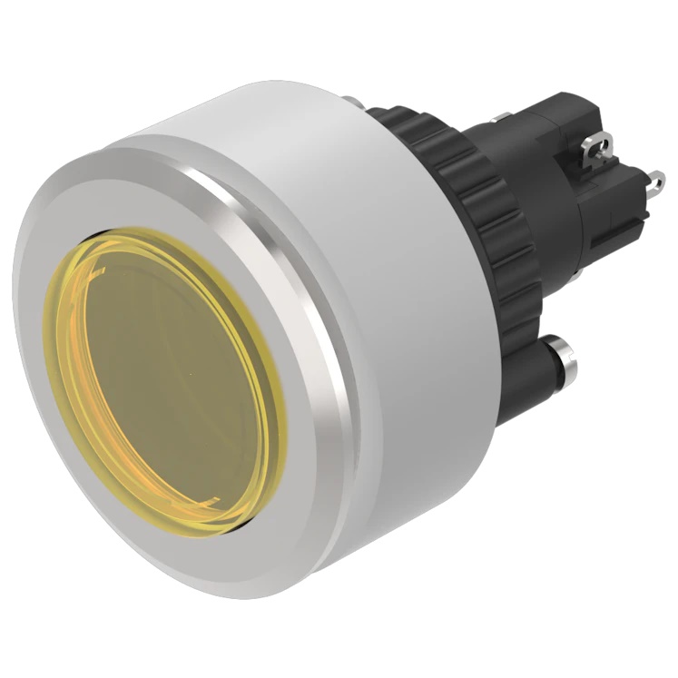 【K14-040.220022】LED PNL IND YELLOW CLEAR SLDR