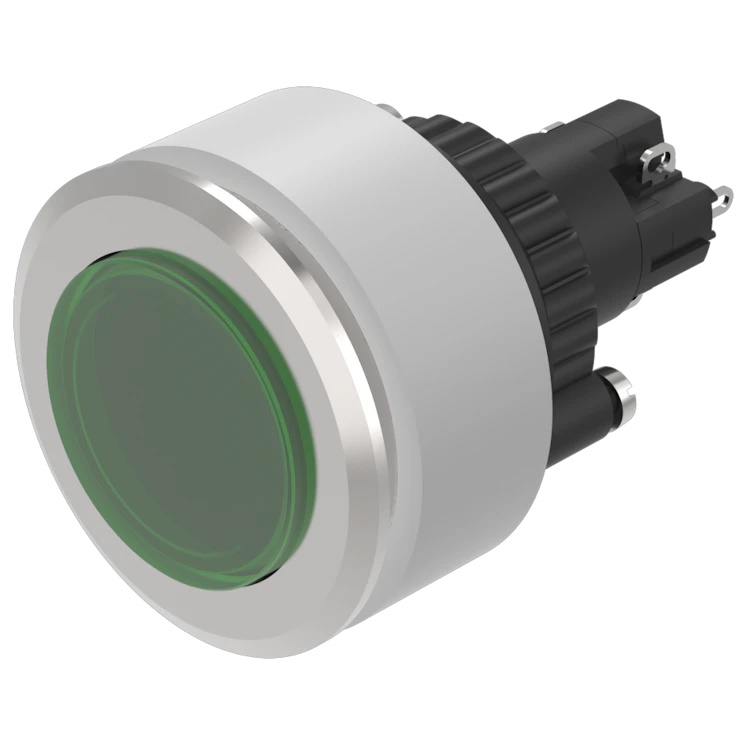 LED PNL IND GREEN CLEAR SLDR【K14-040.220032】