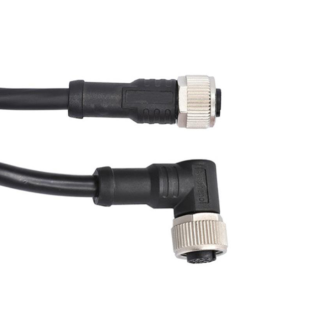 【M12A08FL-12AFR-SD003】CBL 8POS PLUG RA TO PLUG 9.84'[バルク]