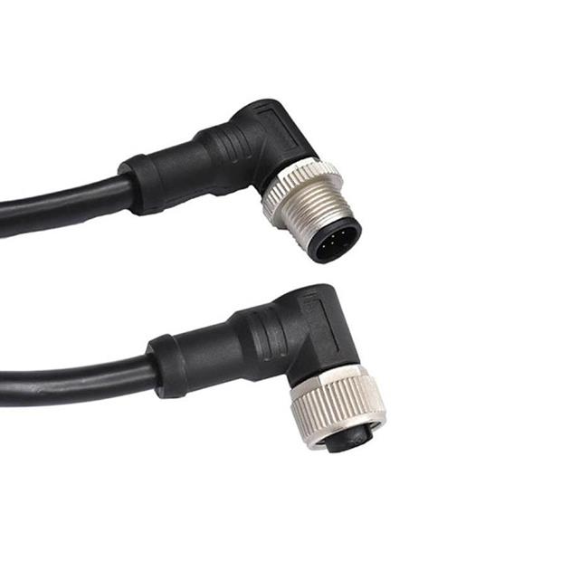 【M12A08MR-12AFR-SB010】CBL 8POS RCPT RA TO PLUG 32.8'[バルク]