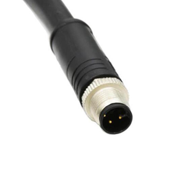 【M12L-05BMEM-SR8H03】CBL 5POS RCPT RA TO WIRE 9.84'