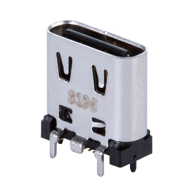 USB JACK, TYPE C, 2.0,  VERTICAL【UJ20-C-V-G-SMT-2-P16-TR】