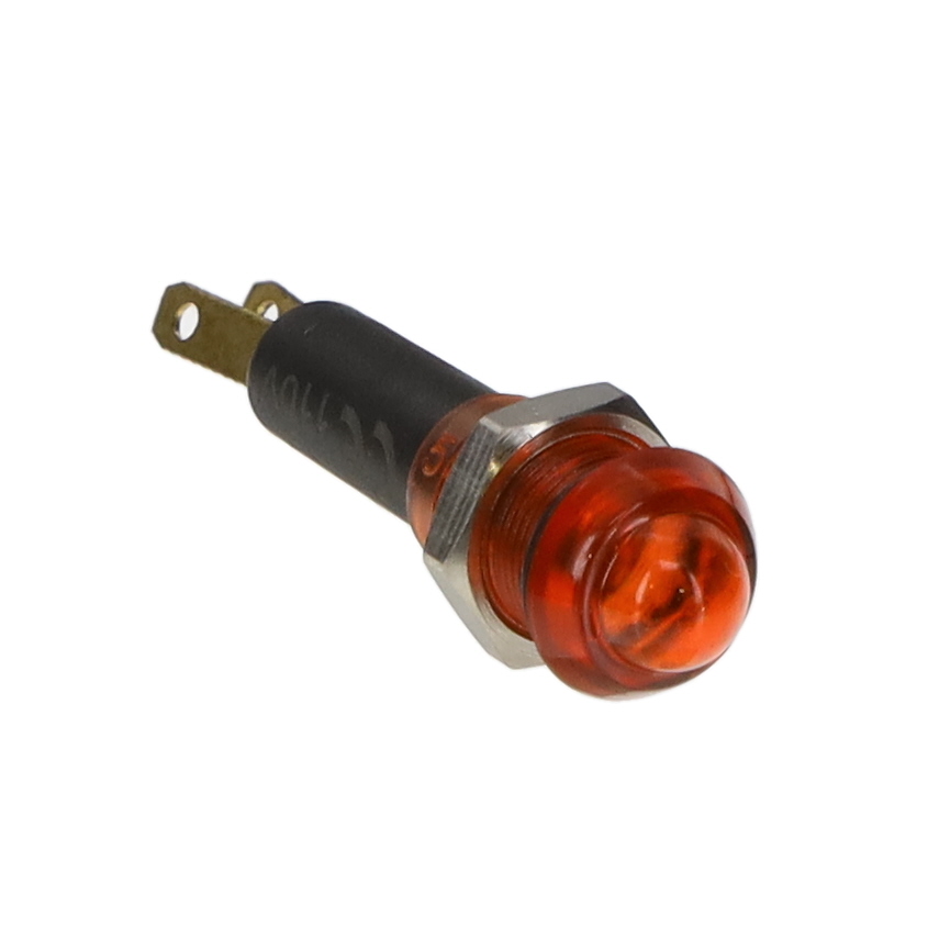 【FL1P-8NJ-2-R110V】LED  RED 8MM NUT 110VAC/DC