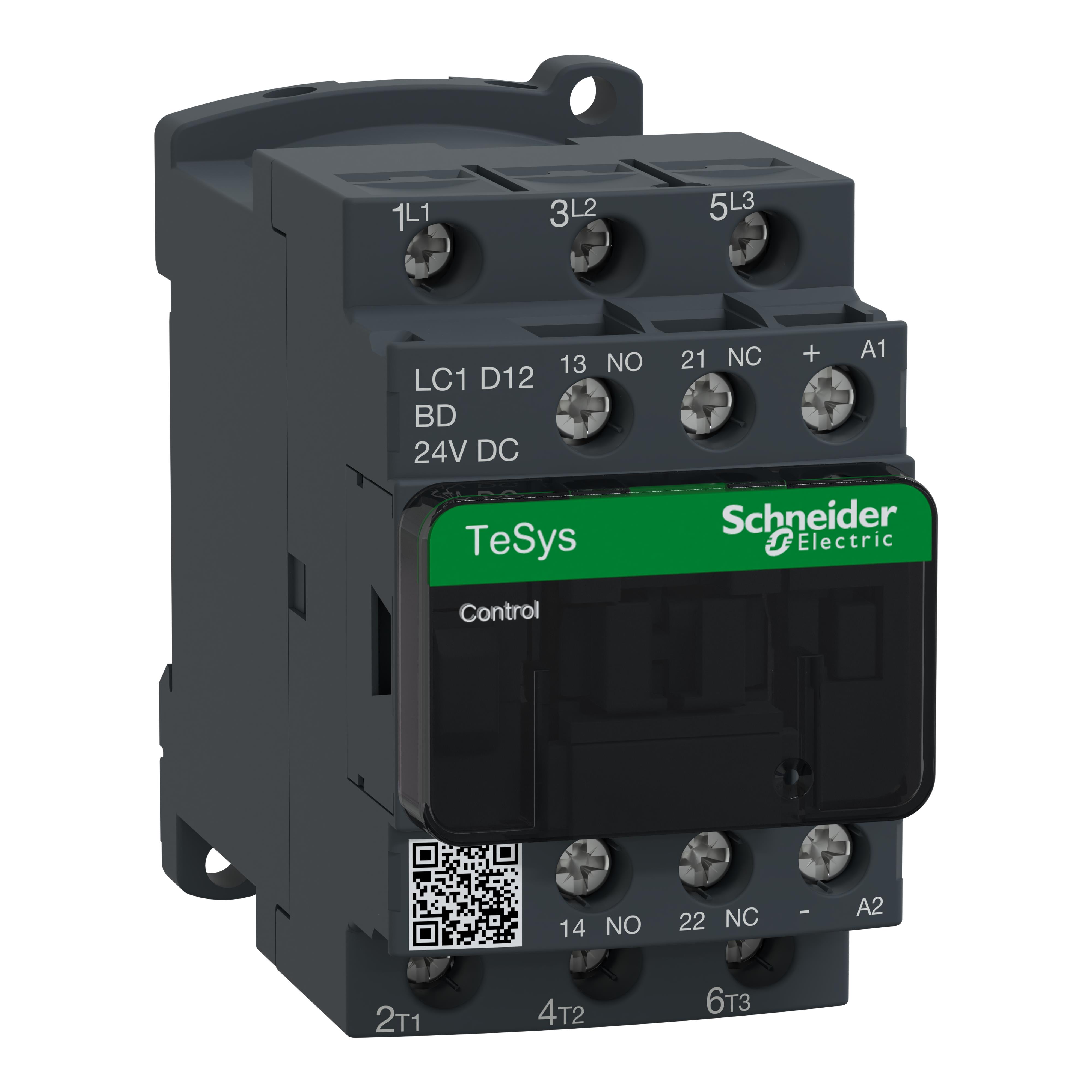 【LC1D12BD】TESYS 3P CTR 12A AC3 5.5KW 1NO 1