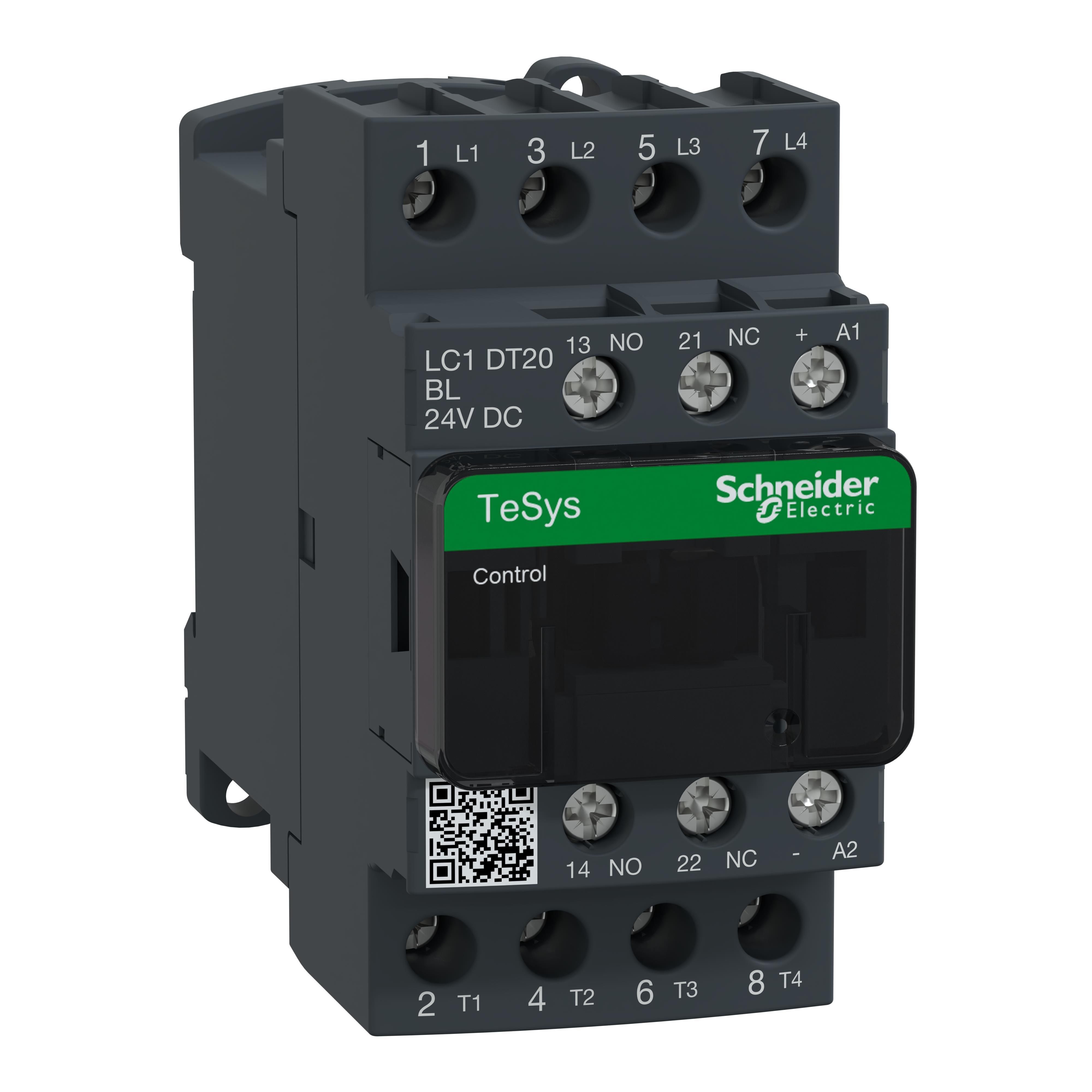 TESYS 4P CONTACTOR 20A AC-1 24VD【LC1DT20BL】