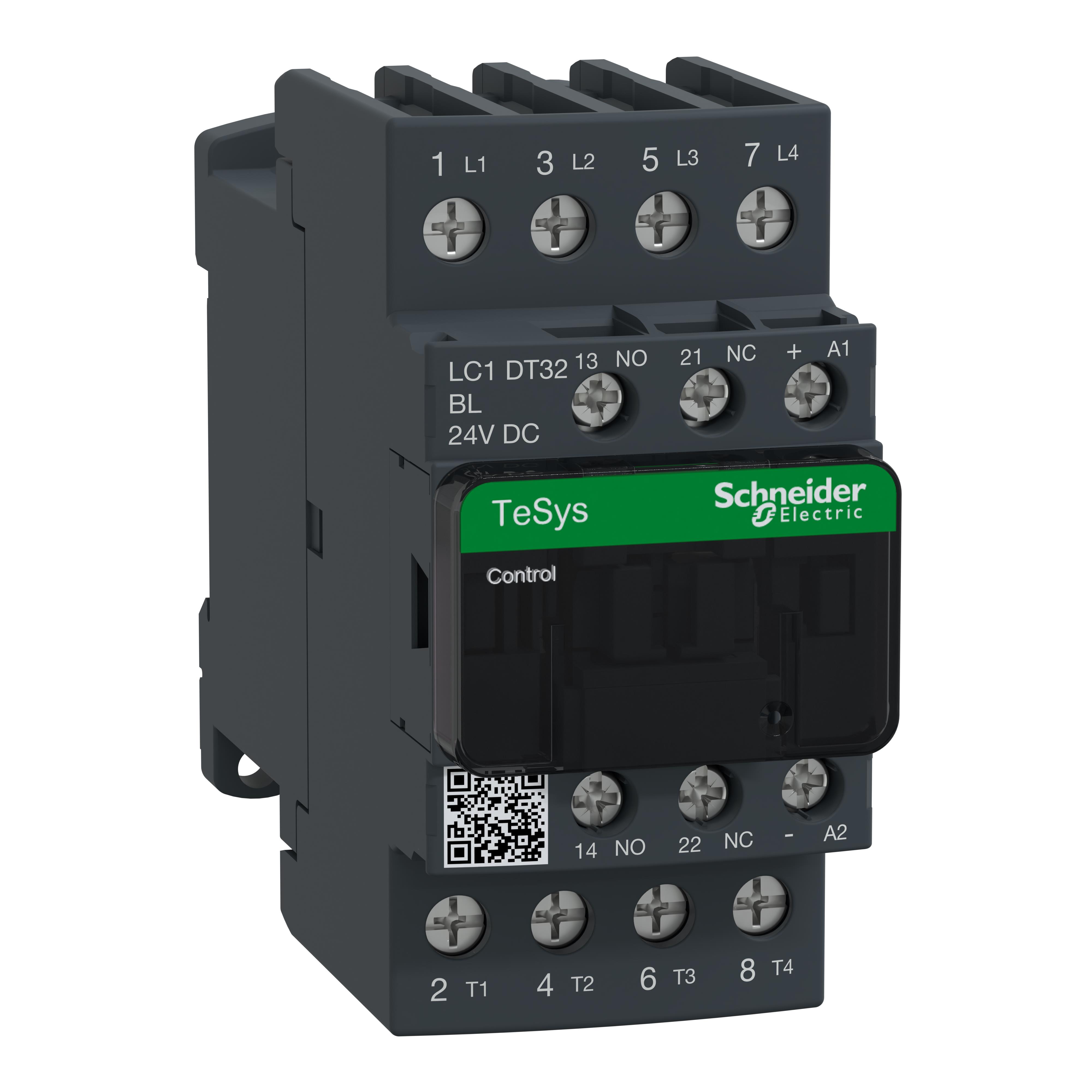TESYS 4P CONTACTOR 32A AC-1 24VD【LC1DT32BL】