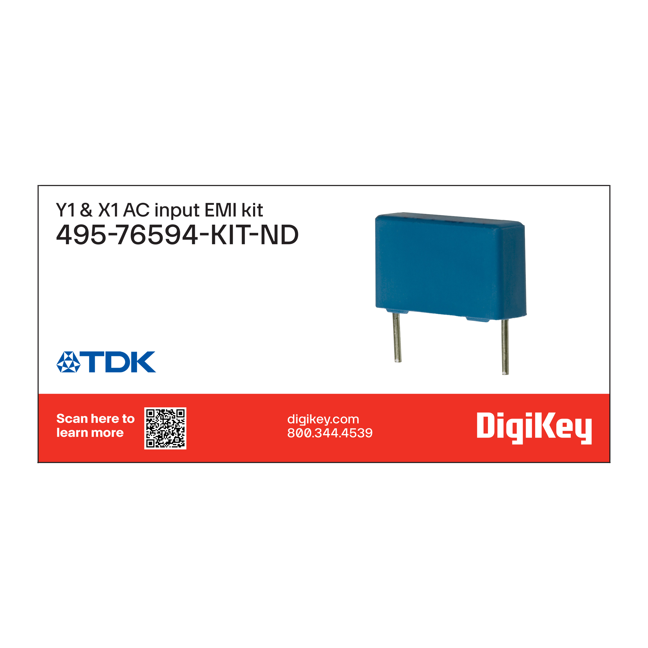 【495-76594-KIT】Y1 & X1 AC INPUT EMI KIT
