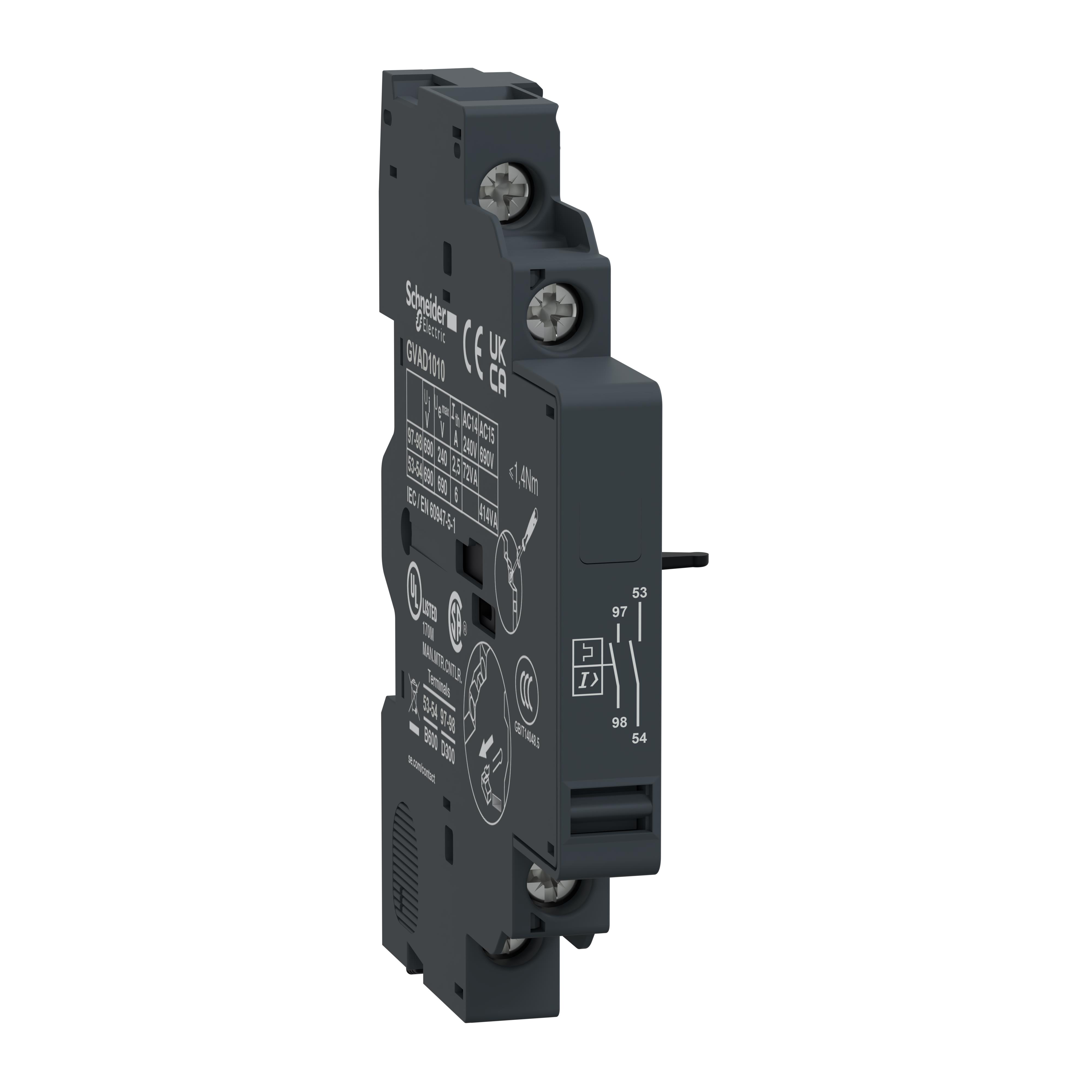TESYS AUXILIARY N/O FLT N/O LHS【GVAD1010】