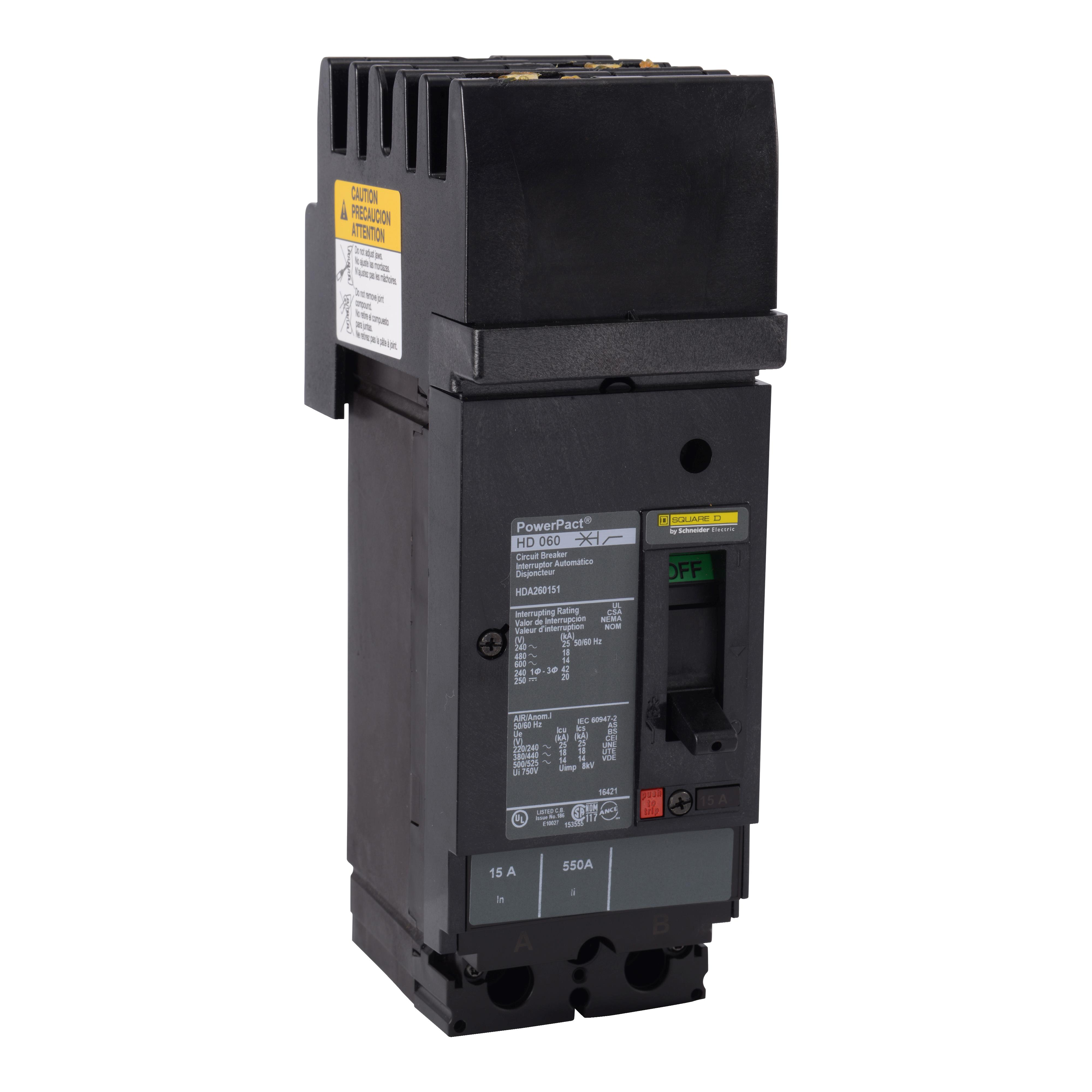 【HDA260802】MOLDED CASE CIRCUIT BREAKER 600V
