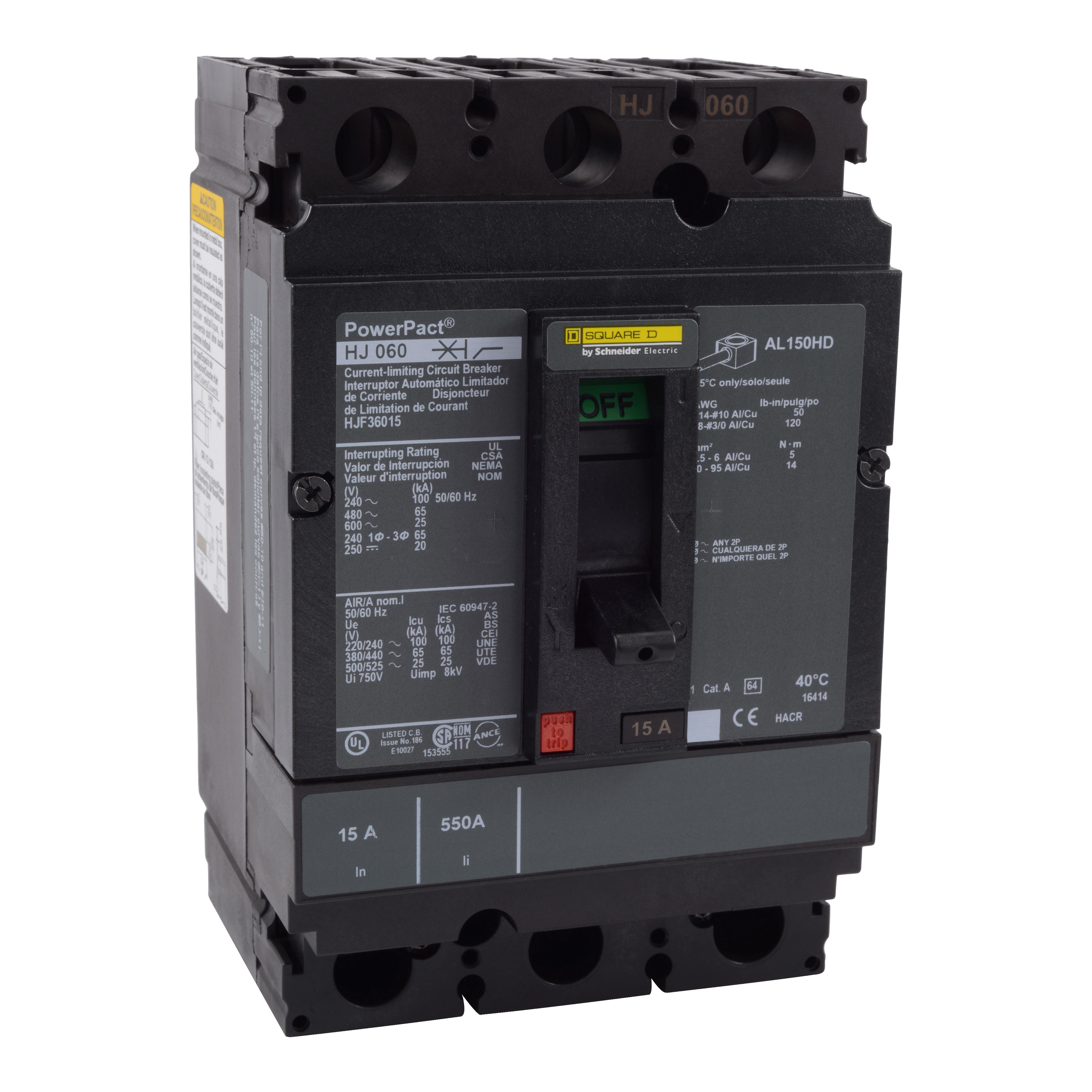 【HJF36080】MOLDED CASE CIRCUIT BREAKER 600V