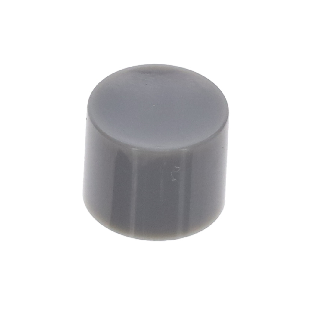 【KM 407】CAP PUSHBUTTON ROUND GREY