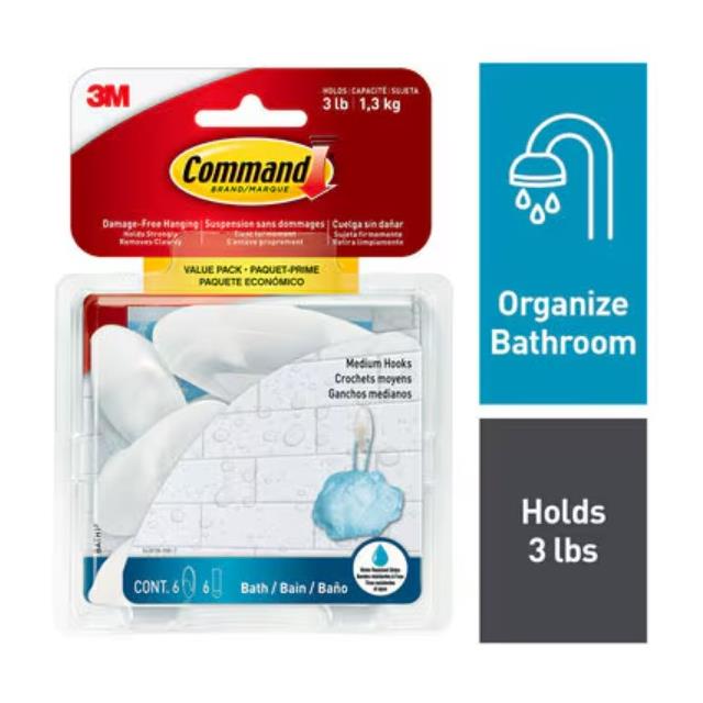 COMMANDBATH MEDIUM HOOKS BATH18-【BATH18-6ESF】