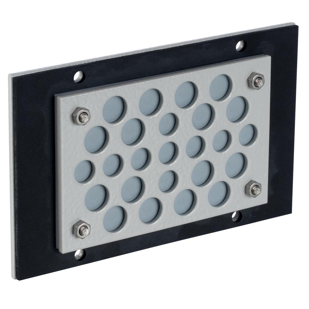 【CESU2-F25-AL】GROMMET ENTRY PLATE ALUMINUM BLK