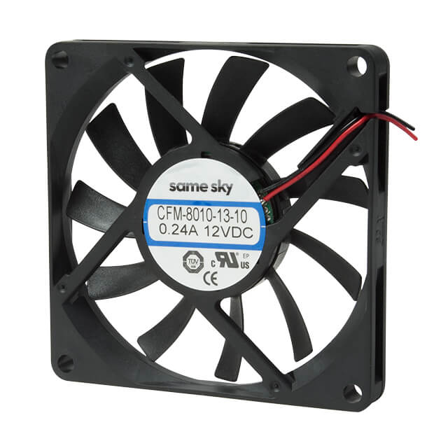 FAN AXIAL 80X10.6MM 12VDC WIRE【CFM-8010-13-22】