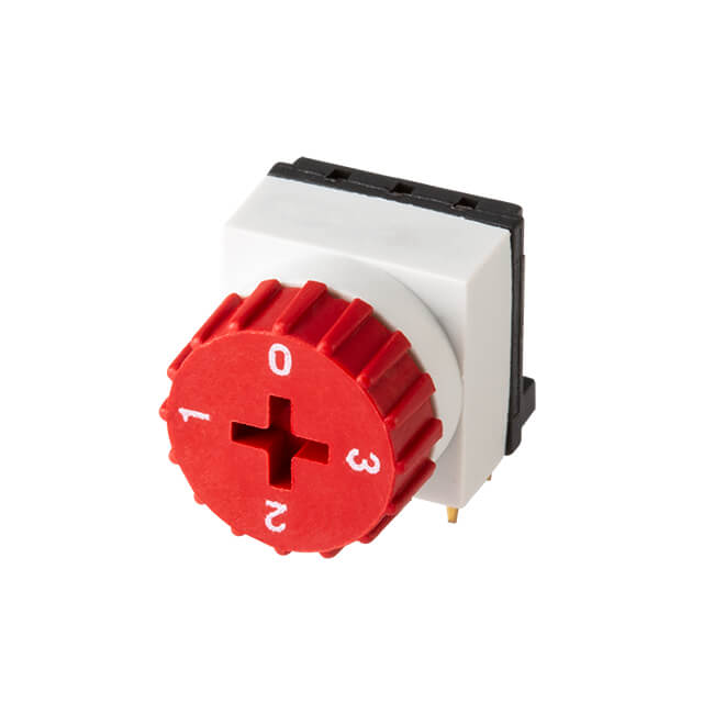 SWITCH ROTARY DIP SPST 0.15A 42V【RDS3-4S-1012-3-RA-254-D】