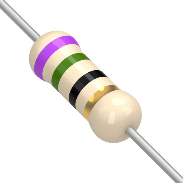 【CF1/4C750J】RES 75 OHM 5% 1/4W AXIAL