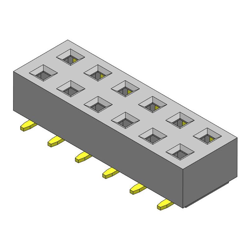 【CSHC211-2002A001C1AC】FEMALE HEADERPCB RECEPTACLE, LOC