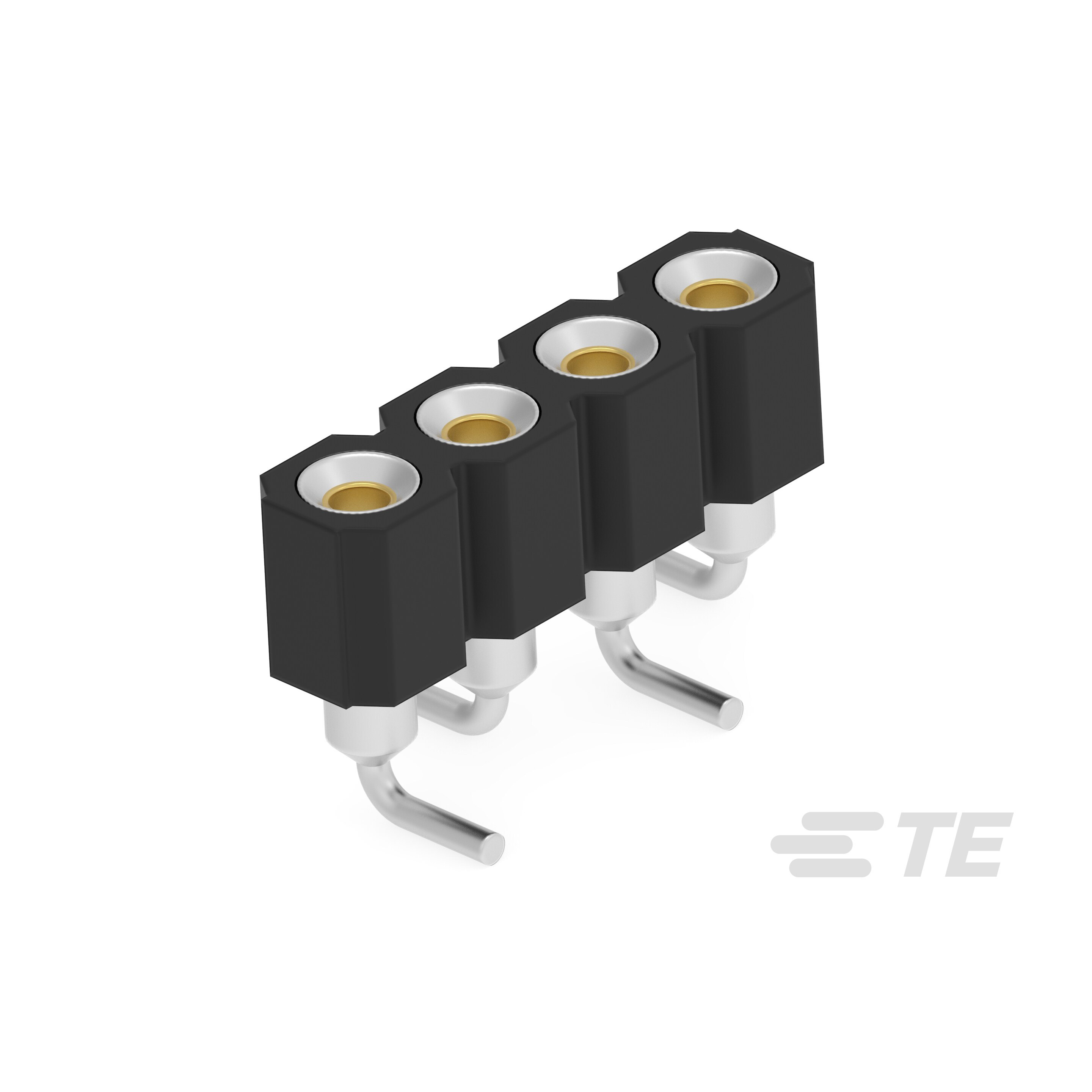SIP SKT 04POS AU FLASH - SMD【2485259-1】